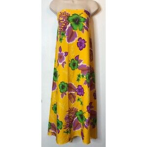 Roundy Bay Hawaiian Print Beach Cover Sarong One Size Hibiscus Flowers 52" x 41"